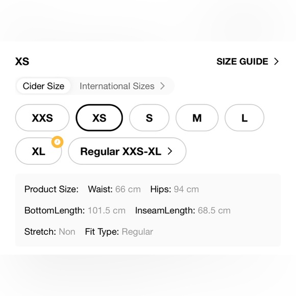 Petite High waist pleated wide leg pants (XS) - Picture 4 of 4